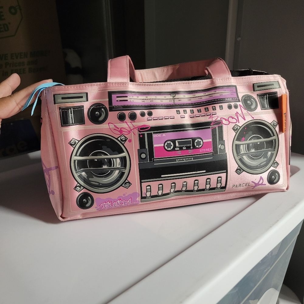 Pink Boom Box Parcel purse